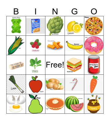 National Nutrition Month Bingo Card
