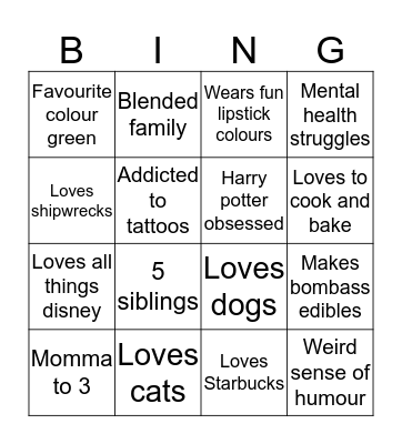 Are you like me?  Bingo Card
