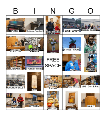 IDEAL PARK BINGO Card