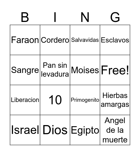 La Ultima Plaga Bingo Card