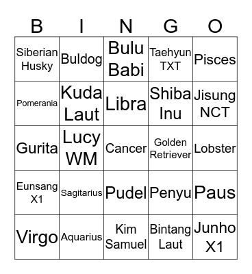 BuiBui Bingo Card