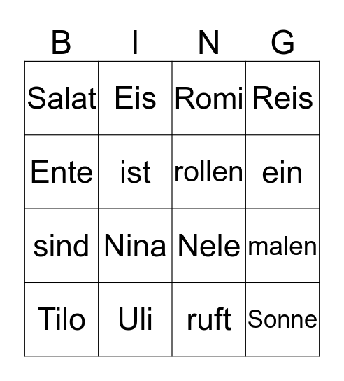 BINGO! Bingo Card