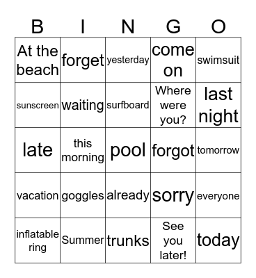 Unit 7 Review Game Bingo Card