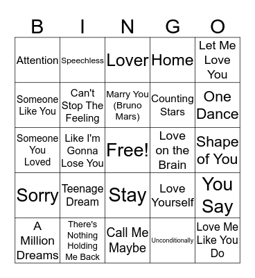 2010 - Today Bingo Card