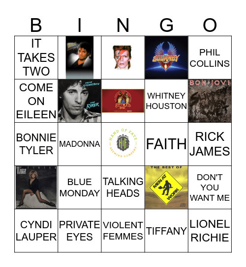 80'S Rule!! Bingo Card