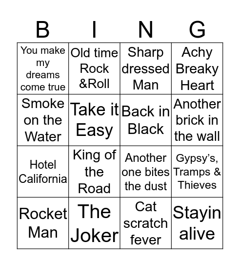 Winner Take Cover - ALL Bingo Card