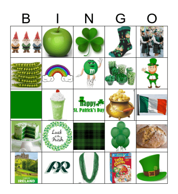 St. Patrick's Day Bingo Card