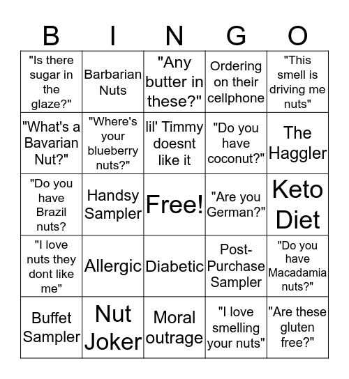 Workplace Bingo  Bingo Card