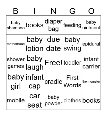 Bingo! Bingo Card