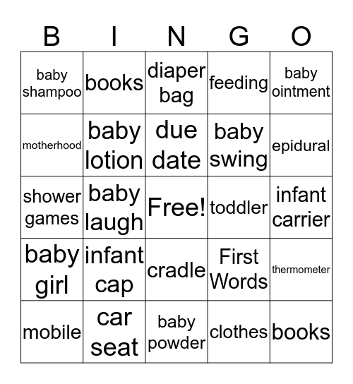 Bingo! Bingo Card