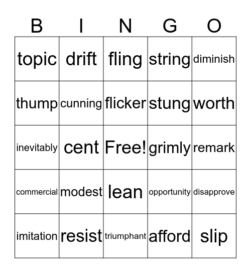 Mr. Know All Bingo!  (Part 3) Bingo Card
