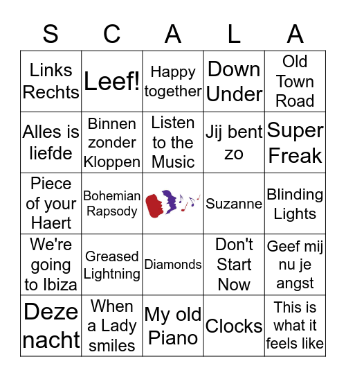 SWINGO met SCALA Bingo Card