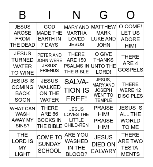 CHRIST CHAPEL YOUTH BREAKFAST DAY Bingo Card