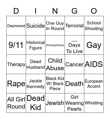 DI-ngo Bingo Card