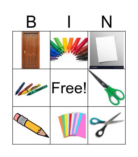 CLASS MATERIAL Bingo Card