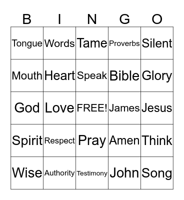 Sermon Bingo  (do only during the sermon) Bingo Card
