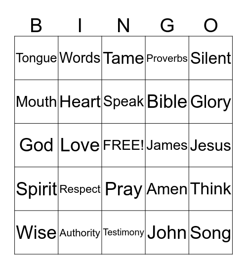 Sermon Bingo  (do only during the sermon) Bingo Card