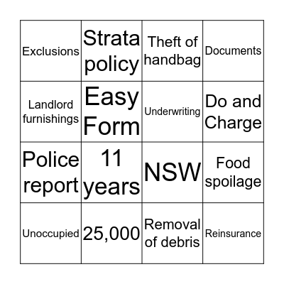 Bingo Card