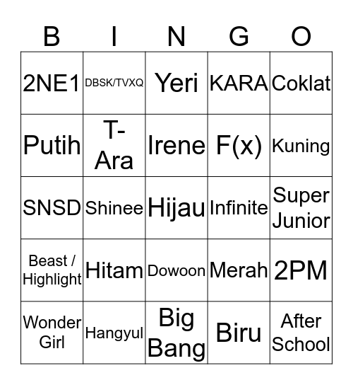 SMUTxCITY BINGO Card