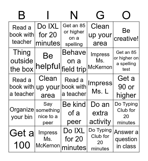 Spring-o Bingo! Bingo Card