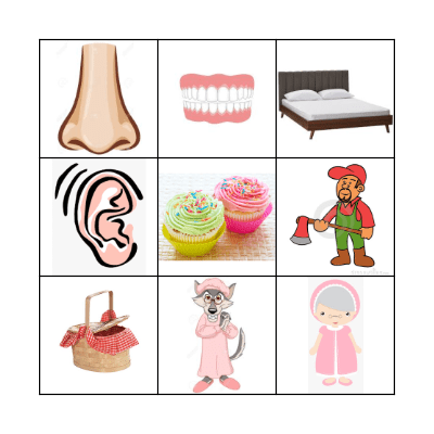 Little Red Riding Hood Bingo Card