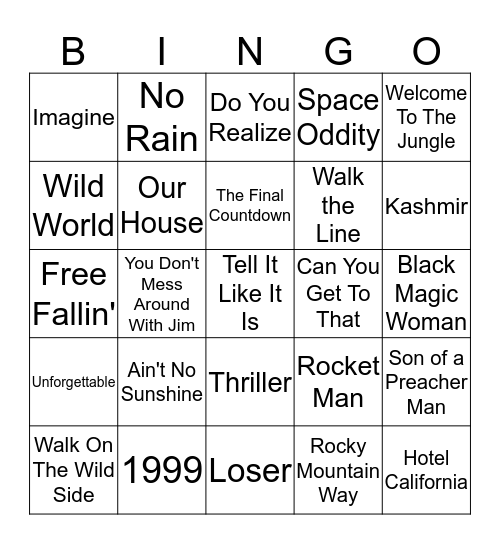 At The Beach - Game 1 Bingo Card