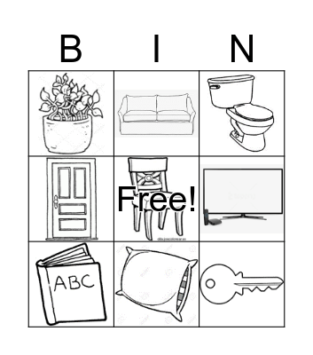 Cosas en Mi Casa Bingo Card