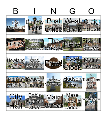 Beacon Landmark Bingo Card