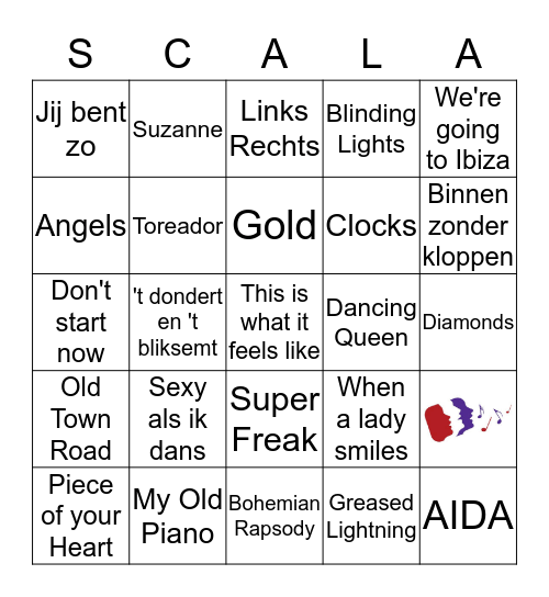 SWINGO met SCALA Bingo Card