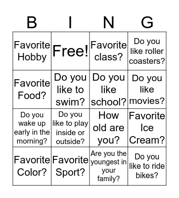 WHO IS JUST LIKE YOU? Bingo Card
