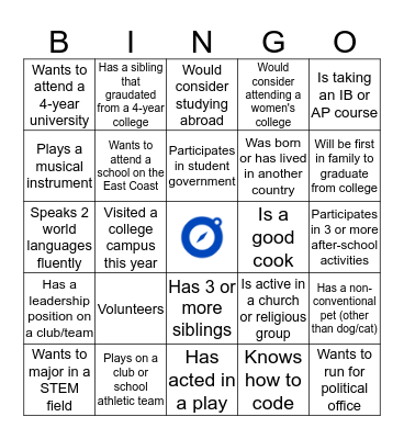 STEP Icebreaker Bingo Card