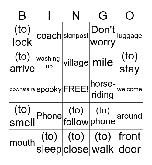 Welcome to Wales Bingo Card