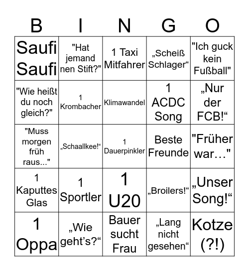 Bullshit Bingo Card