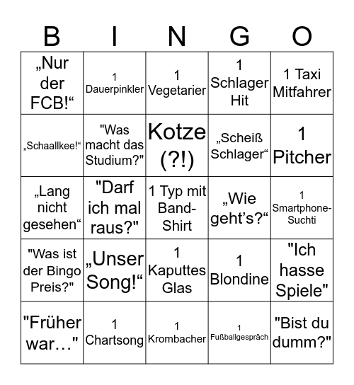 Bullshit Bingo Card