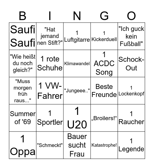 Bullshit Bingo Card