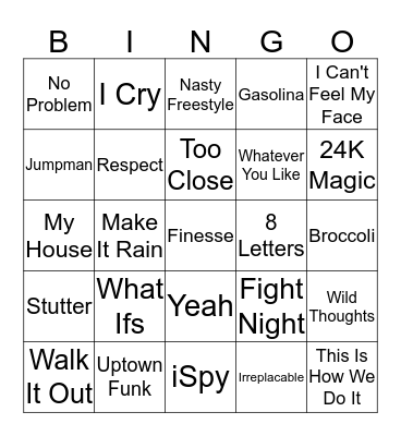 Feb Singo Game 2 Bingo Card