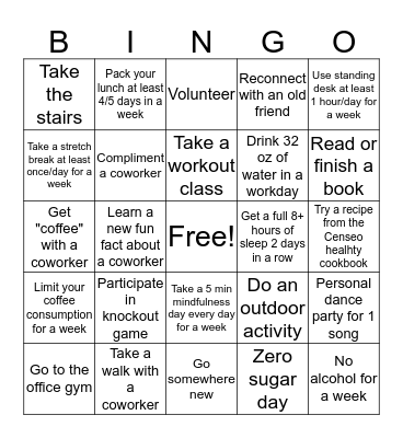 Censeo March Madness Bingo Card