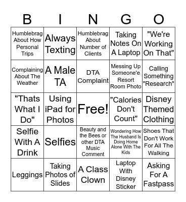 AEP BINGO Card