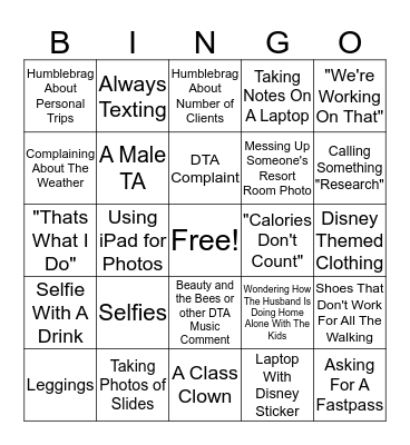 AEP BINGO Card