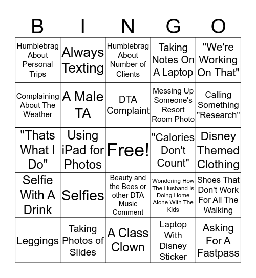 AEP BINGO Card