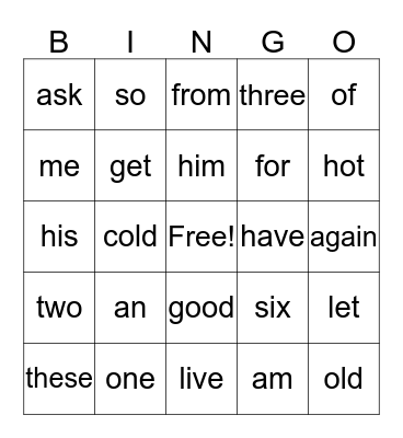 wonderskills starter 3 Bingo Card