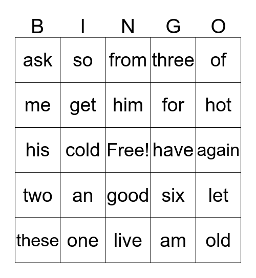 wonderskills starter 3 Bingo Card