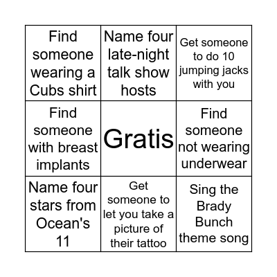 ! P R E M I O ! Bingo Card