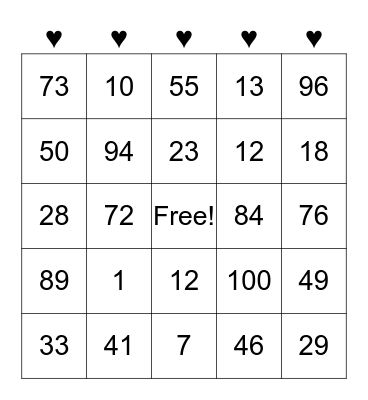 CCC LADIES DAY Bingo Card