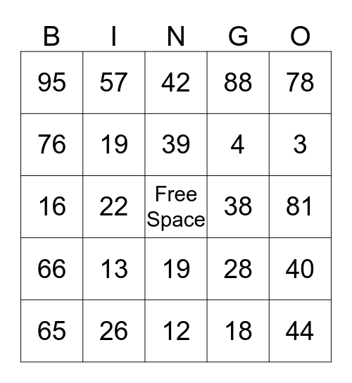 BEACH BINGO Card