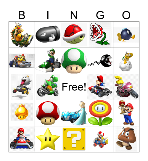 ~ Mario Kart Bingo! ~ Bingo Card
