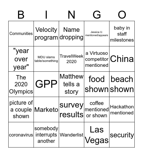 Bingo Card