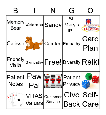 VOLUNTEER BINGO Card