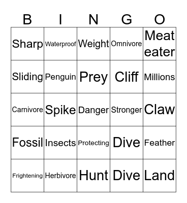 Nonfiction Bingo Card