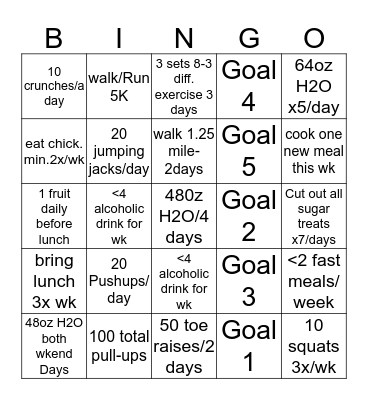 Sabatoge Bingo Card